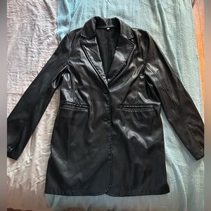 Black Leather Blazer